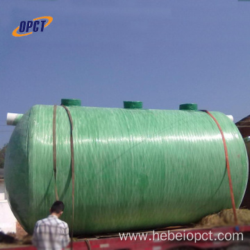 Fiberglass wastewater treatment sewage frp septic tank